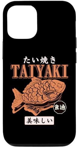 Coque pour iPhone 14 Pro Streetwear japonais Taiyaki Fish Cake Kanji Pop Art