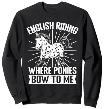 Horseback Riding POny Bow To Me Horse Rider Sweatshirt