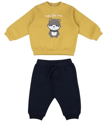 Prénatal, Completo Tuta Neonato Felpata, Pantalone Lungo e Felpa in Morbido Cotone, Abbigliamento Bambino