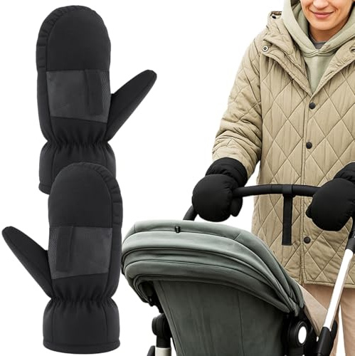 Gloves for Stroller - Insulated Elastic Handlebar Mittens,Stroller Thick Gloves - for Men Women Outdoor Weather Walking Outgoing