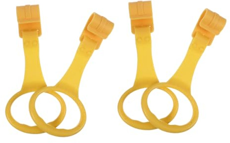 ORFOFE Anillas Colgantes de Plástico y Facilita el Aprendizaje Juego de 4 Varios estilos Accesorio Portátil que Atrae Su Atención de Color Aleatorio Varios estilos para Cuna y Corralito para Bebés