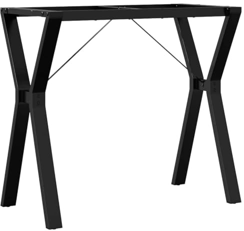 Genérico Patas de Mesa de Comedor Estructura Y Acero 80x40x73 cm,Mobiliario,Accesorios para mesas,Patas para mesas,357933