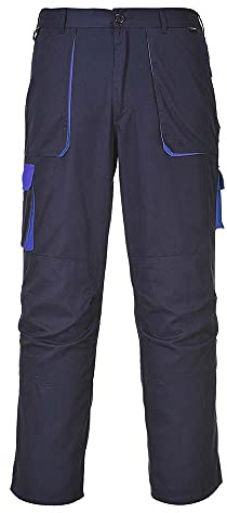 Portwest TX11 Pantalon de Sécurité Contraste Texo Marine Grand, XL