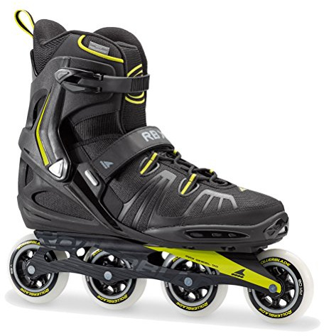 Rollerblade RB XL Men's Adult Fitness Inline Skate, Black and Lime, High Performance Inline Skates