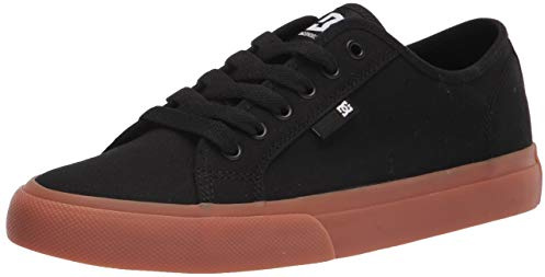 DC Mens Manual Skate Shoe, Black/Gum, 10.5 US