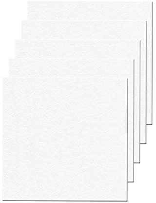 Jinlaili 5 STÜCK Weiß Keilrahmen mit Leinwand aus Baumwolle, Weiße Künstler Leinwänd Panel, Keilrahmen Set für Ölund Acrylfarben, Leere Dick Leinwand Zum für Acryl, Ölfarbe (10 * 10cm)