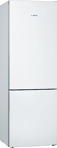 Bosch KGE49AWCA Serie 6 Freistehende XXL-Kühl-Gefrier-Kombination, 201 x 70 cm, 163 kWh pro Jahr, Weiß, 302 L Kühlteil & 117 L Gefrierteil, LowFrost, VitaFresh