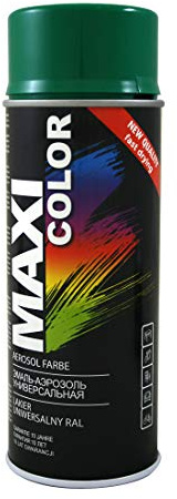 Maxi Color NEW QUALITY Sprühlack Lackspray Glanz 400ml Universelle spray Nitro-zellulose Farbe Sprühlack schnell trocknender Sprühfarbe (RAL 6029 Minzgrün glänzend)