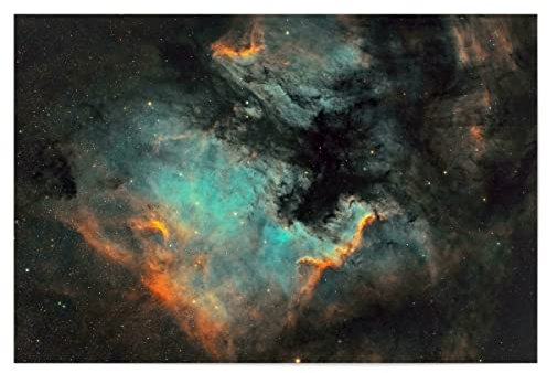 artboxONE Poster 150x100 cm Galaxy Nordamerikanebel in HSO - Bild nordamerika Astronomie Kosmos