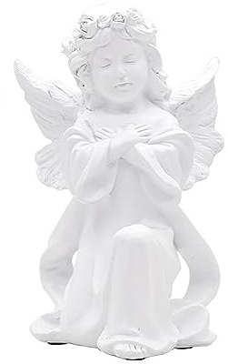 Ulalaza Scultura di angelo Colonne decorative romane greca Figura in resina Scultura Artigianato Ornamento Figurine da collezione Decorazione soggiorno casa