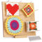 Katech 29cm/11,1zoll Sperrbrett Für Granny Square, Brett Holz zum Handarbeit Häkeln Stricken, Wooden Blockierbret Strecken Granny Squares, Crochet Blocking Board Häkeln, Häkelbret Mit 30 Stabstiften