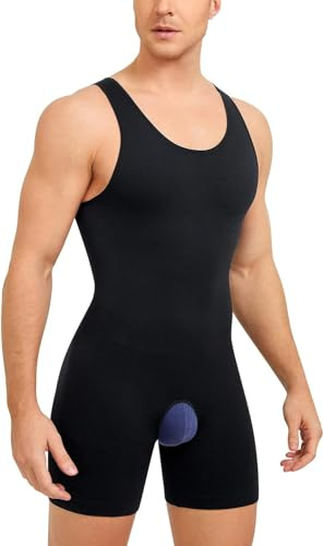 Gotoly Debardeur de Compression Gainant Homme Sculptant Full Body Shaper sans Couture Gaine Ventre Plat Maillots de Corps Amincissante