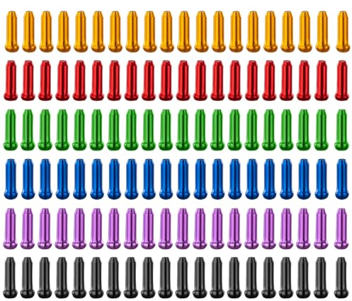 48 Pièces Embouts de Câble de Frein pour vélo, Embouts De Câble De Frein, Vélo de changement ​de vitesse de Embouts de câble Alliage pour Bouchon de Frein de Vélo