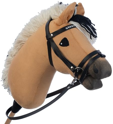 Hobby Horse A3 Realistic Fjord with Bridle and reins