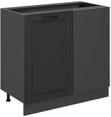 Vicco Mobile ad angolo cucina R-Line, Antracite country, 86 cm | Frontale in MDF · Senza piano di lavoro · Piedini regolabili in altezza · 1 Anta · Ampio spazio interno ✓