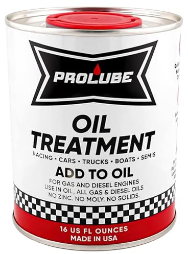 Prolube Oil Treatment - Engine Oil Additive for Gas & Diesel Engines - Reduces Wear, Noise, Vibration - Boosts Fuel Economy & Horsepower - Works on Transmissions & Differentials (16oz)