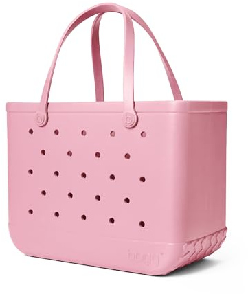 BOGG BAG Original Large Tote â 19 x 14 x 9 (Blowing Pink Bubbles) | Essential Bags for Beach, Pool, Boat, Sports, Tailgating, Cruise