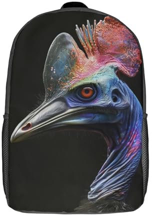 LMYmoney Kinderrucksack, Schultasche, Cassowary, große Kapazität, Studenten, Büchertasche, Rucksack, für Jungen, Mädchen, Erwachsene, Teenager, 17 Zoll