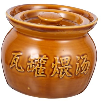 BESPORTBLE Jarra De Cerámica Para Estofado De Pollo Tazón De Cerámica Para Sopa Para Cocina Utensilios De Cocina Para Uso Diario