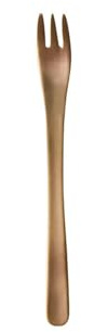 Nordic household minimalist design 304 stainless steel three-tooth cake fork-rose gold