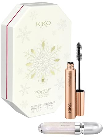 KIKO Milano Snow-Kissed Holiday Mountain Buddies Make Up Gift Set, Kit De Regalo De Maquillaje Para Labios Y Ojos Con: Un Brillo De Labios Hidratante Efecto Volumen —Nuestro Viral 3D Hydra Lipgloss