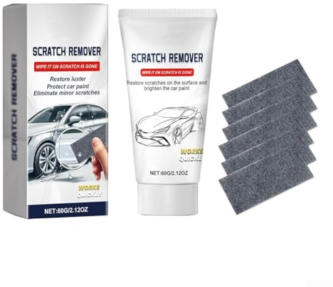 Yhenlovtt Paquete de 6 piezas para removedor de arañazos y kit de reparación de arañazos de coche, suministros para detalles de automóviles