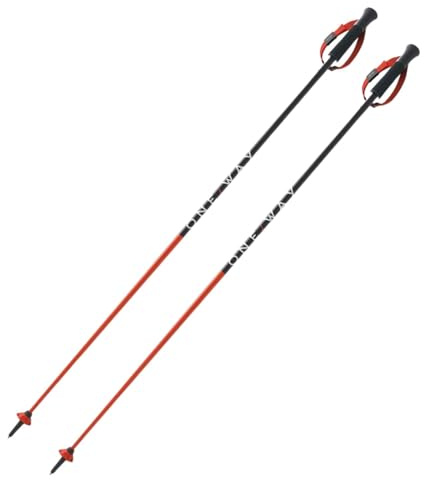 Fischer skidstavar OneWay GT18 Flame/Vapor All Mountain Alpin stavar aluminium (RD16SL, 120 cm)