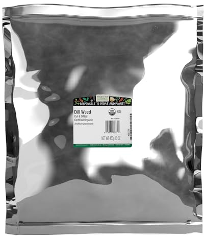 Frontier Co-op Dill Weed, Cut & Sifted, Certified Organic, Kosher | 1 lb. Bulk Bag | Anethum graveolens L.