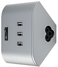 Osram LED Corner USB Sockel Zubehör, für Unterbau-Leuchte, für innenanwendungen, USB Sockel, 80, 0 mm x 90, 0 mm x 44, 0 mm