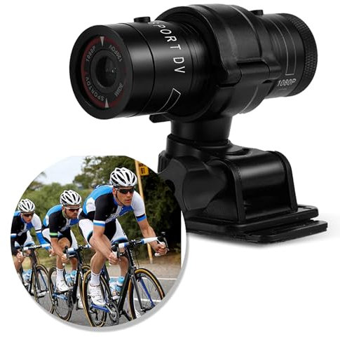 GOTOTOP Mini Bike Sports Camera, Portable Full HD 1080P Waterproof Car Sports DV Video