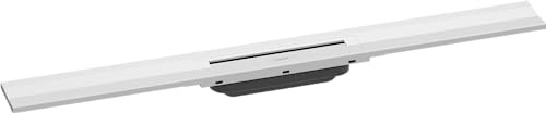 hansgrohe RainDrain Flex - Canaleta para ducha (800 mm, se puede acortar para montaje en pared), color blanco mate