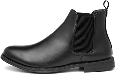 Beckett Briggs Mens Black Smart Chelsea Boot - Size 11 UK - Black