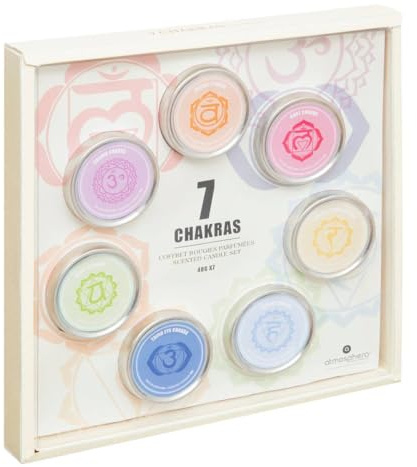 Atmosphera - Geschenkset mit 7 Kerzen Chakra - Mehrfarbig