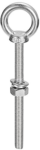 Sourcing Map Lifting Eye Bolt, 1 Set M10x150mm Eye Bolt with Nut Washer 304 Stainless Steel Shoulder Lifting Ring for Hanging Item