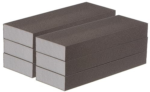 sourcing map 6 blocchi di spugna abrasiva superfine in schiuma a grana 500-600, per lucidare cucina, metallo, legno, cartongesso, 200 x 70 x 25 mm