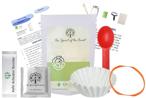 1 SET Milk Kefir Grains Set Starter Culture, Fresh Live Active Probiotic Start your own Kefir Culture at Home, Bulgaros de Leche, Pajaritos, Homemade Kefir Milk