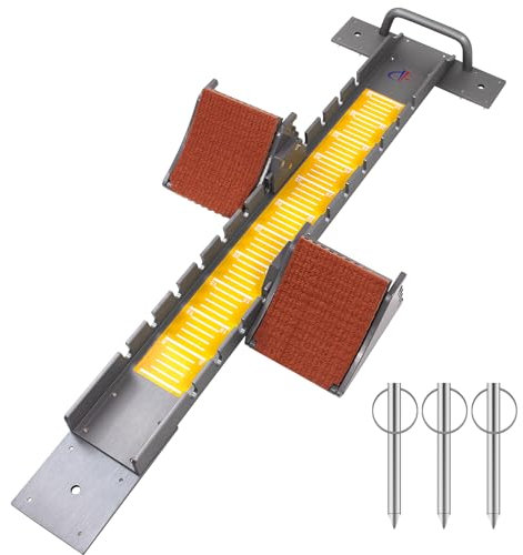 Vaolvpant 35in Starting Blocks with Premium Aircraft-Grade Aluminum 5 Angle Adjustable and Detachable Pedals Ideal for Running Enthusiasts Professional Track & Field Competitions
