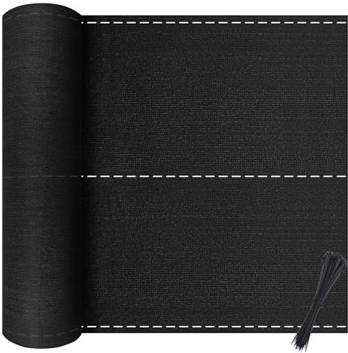 XINZI Brise-vue pour balcon - Hauteur : 200 cm - 150 g/m² - Filet d'ombrage en polyéthylène haute densité - Avec œillets et serre-câbles - Résistant aux intempéries - Anthracite - Pour jardin,