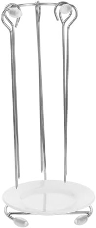 KONTONTY Supporto Per Spiedini in Acciaio Inossidabile Per Grigliate e Spiedini Robusto e Design Intuitivo e Salvaspazio Facile Da Pulire e Trasportare