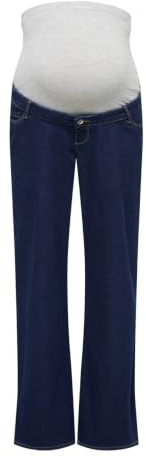 ONLY MATERNITY Olmsnow HW Wide DNM Jeans PIM, Dark Azul Denim, L / 32L