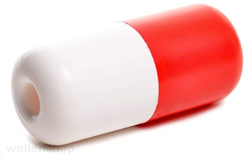 wellenshop Markierungsboje Länge 135 mm Ø 61mm Kunststoff Rot Weiß für Ø12 mm Leinen Abgrenzungsboje Schwimmkörper Boje