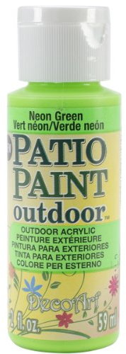 Deco Art Outdoor Acylic Paint, Acrylic, Neon Green, 59 ml
