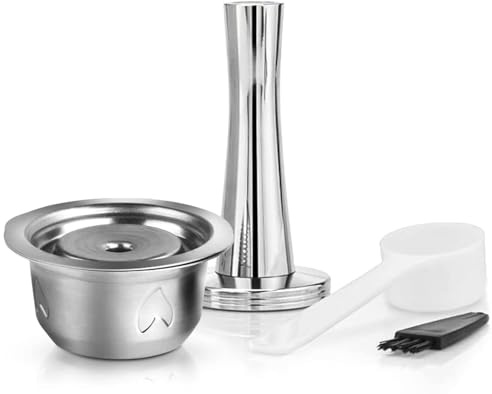 Stainless Steel Metal Coffee Capsule Compatible with Nespresso Vertuoline Pod Holder，fit for Vertuolline GCA1 ENV135 (BIG CUP 8OZ with Tamper)