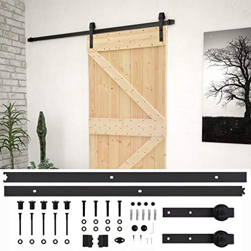 vidaXL Porta Scorrevole con Set Hardware 80x210 cm in Legno di Pino