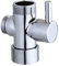 Hayaww Umlenkventil Dusche Adapter Ventil Badventil Chrom Umschalter FüR Die Dusche Dreiwege Ventil Umsteller FüR Toiletten Badezimmer KüChe Handbrausekopf Und Festen SprüHkopf, Ersatzteil Duschsystem