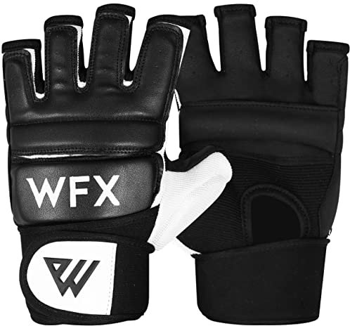 WFX Boxsack-Boxhandschuhe, Karate-Handschuhe, MMA, Body Combat, Taekwondo-Training, Kampfsport, Kämpfen, Grappling, Muay Thai, M, Schwarz