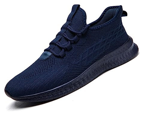 FUJEAK Damen Turnschuhe Sportschuhe Leichtgewichts Fashioh Sneaker Schuhe Straßenlaufschuhe Laufschuhe Walkingschuhe Dunkelblau 40