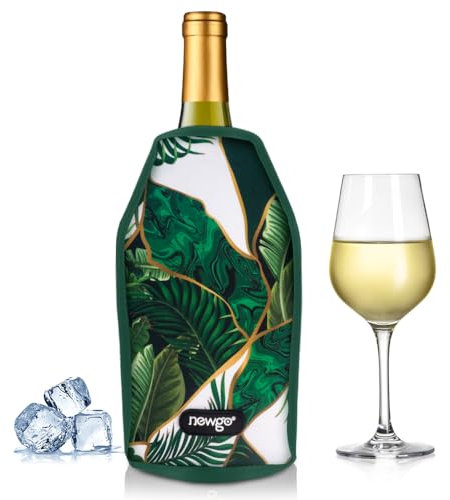 NEWGO Cooler per vino, champagne, bottiglie, tessuto impermeabile (piante)