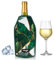 NEWGO Weinkühler Sektkühler Hülle Manschetten Flaschenkühler Kühlmanschette für Wein, Champagner, Flaschen, Wasserabweisender Stoff (Pflanzen)