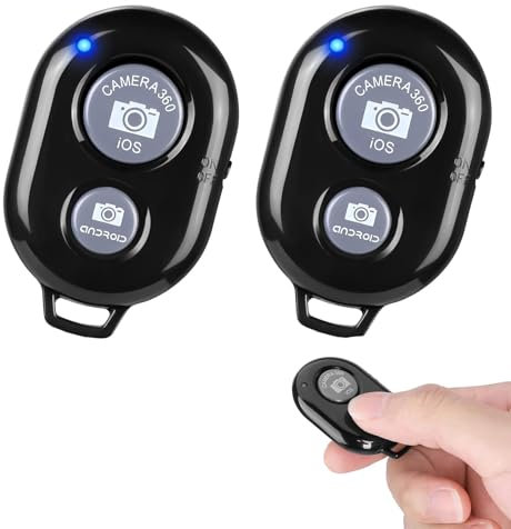 Remote Shutter,Bluetooth Wireless Selfie Control,2 Pcs Remoto Cámara Obturador,Bluetooth Camera Remote Control,Remoto Cámara Obturador Foto Clicker,Control Remoto Inalambrico Telefonos Inteligentes